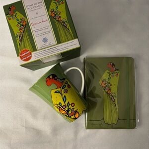 Spirit of the Woodlands Gift set - Maxine Noel artist. Porcelain mug & journal.